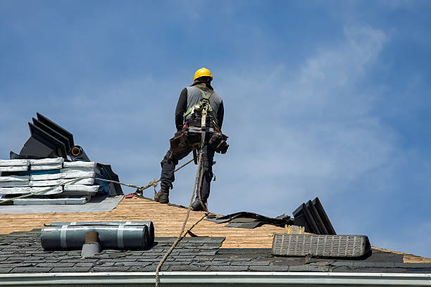Professional Roof Installation technician working in Brogan, OR